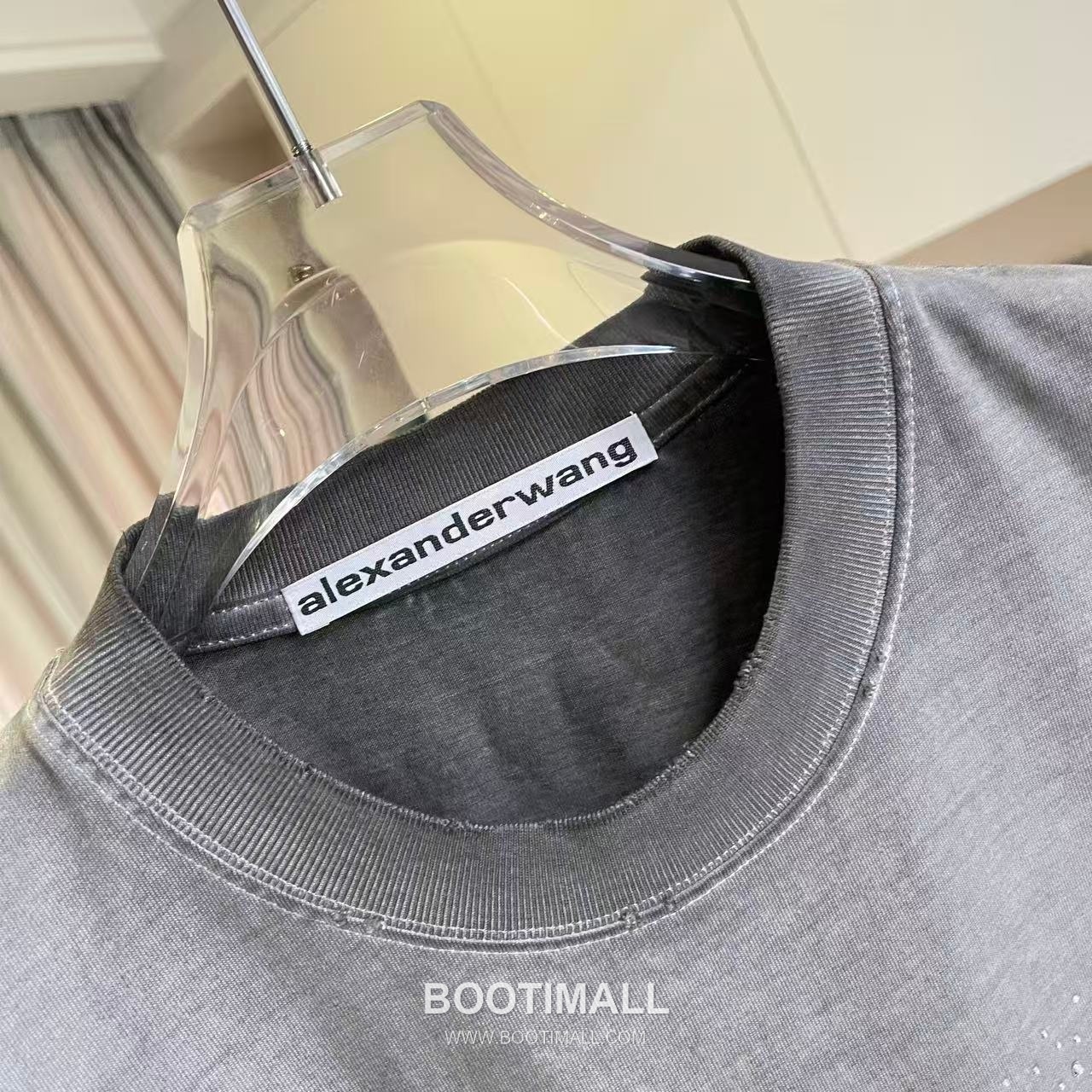 Alexander Wang 2026 S/S Cotton Distressed Washed Logo T-Shirt 알렉산더왕 2026SS 코튼 디스트로이드 워싱 로고 티셔츠 4