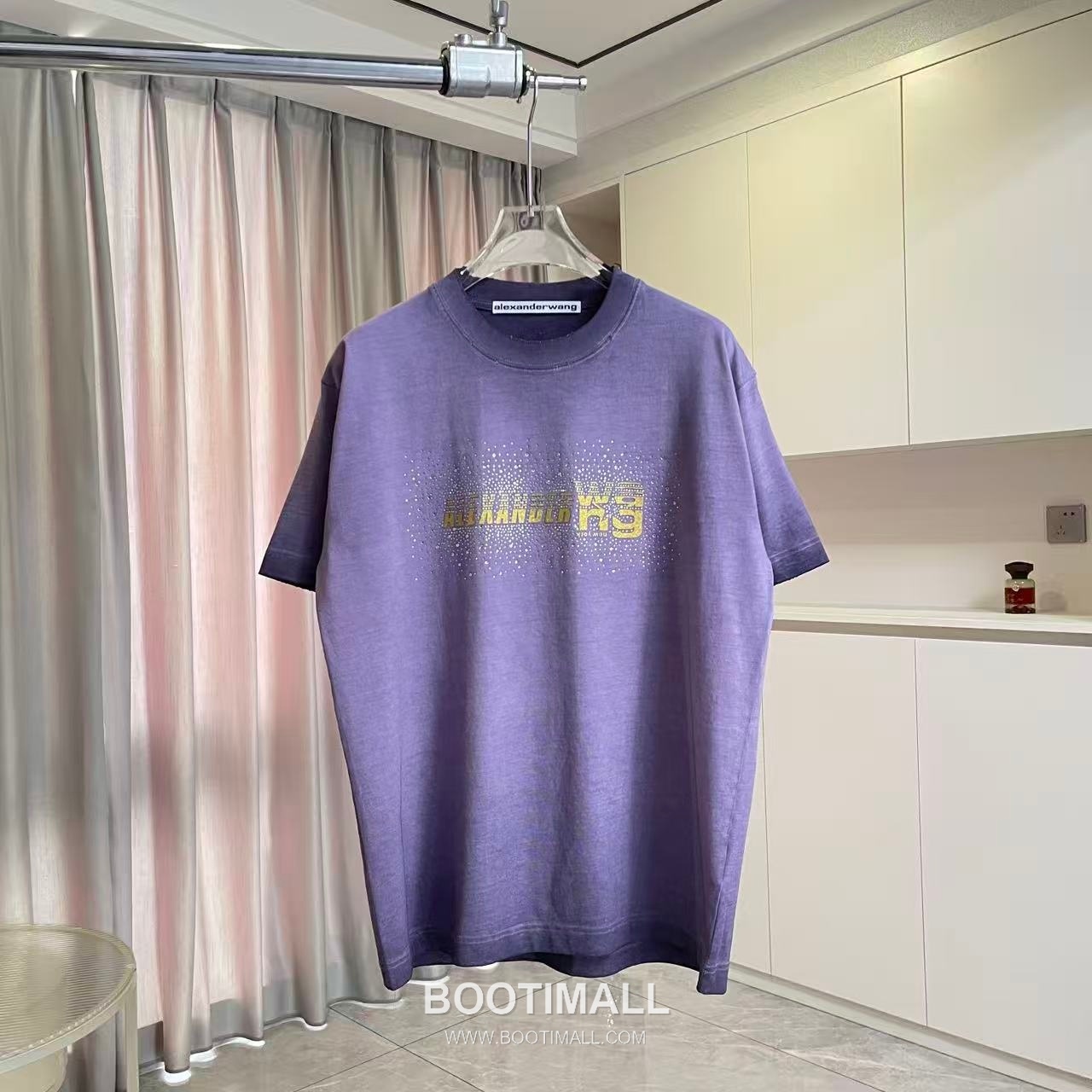 Alexander Wang 2026 S/S Cotton Distressed Washed Logo T-Shirt 알렉산더왕 2026SS 코튼 디스트로이드 워싱 로고 티셔츠 1