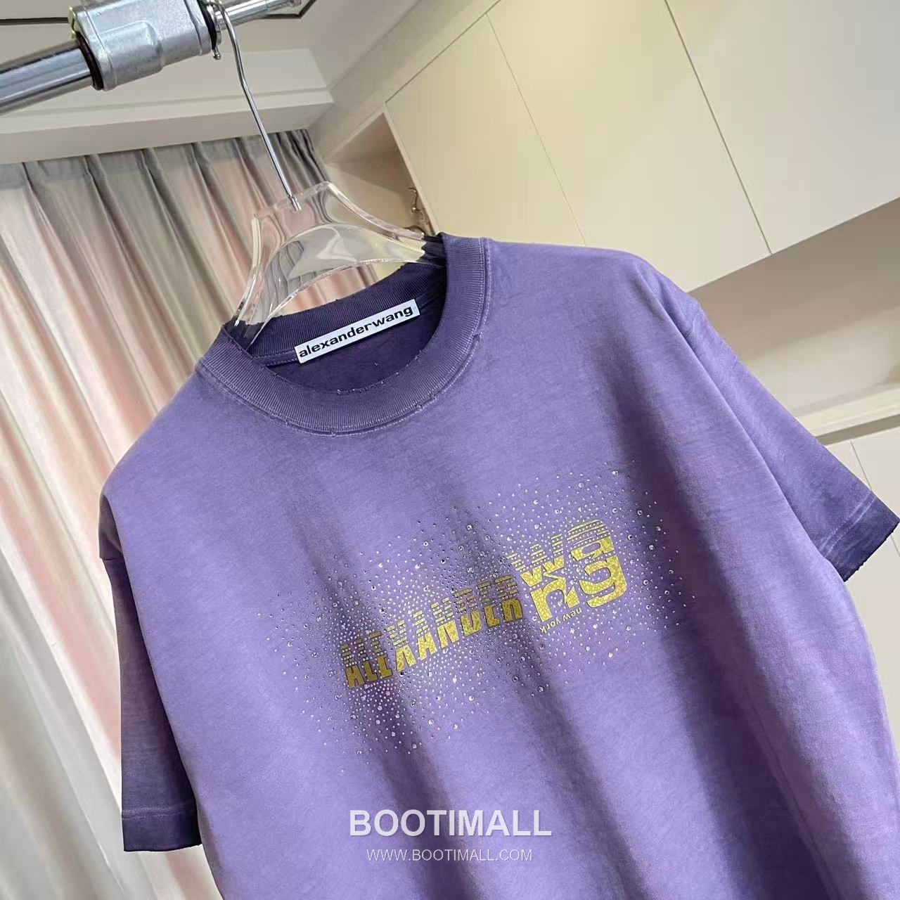 Alexander Wang 2026 S/S Cotton Distressed Washed Logo T-Shirt 알렉산더왕 2026SS 코튼 디스트로이드 워싱 로고 티셔츠 3