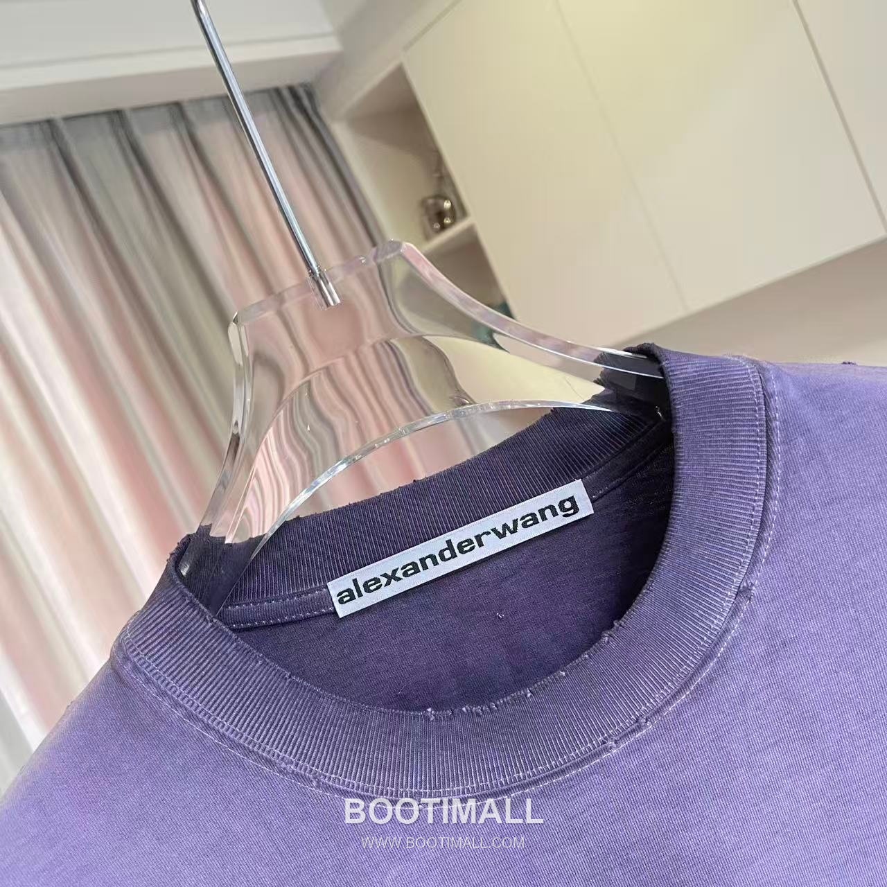 Alexander Wang 2026 S/S Cotton Distressed Washed Logo T-Shirt 알렉산더왕 2026SS 코튼 디스트로이드 워싱 로고 티셔츠 4