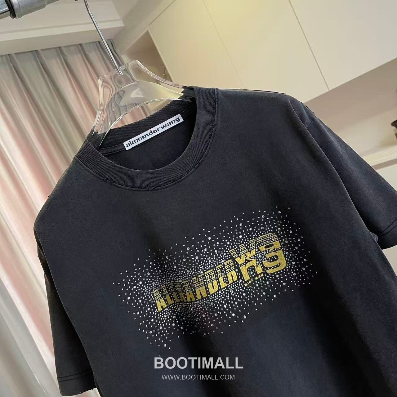 Alexander Wang 2026 S/S Cotton Distressed Washed Logo T-Shirt 알렉산더왕 2026SS 코튼 디스트로이드 워싱 로고 티셔츠 3