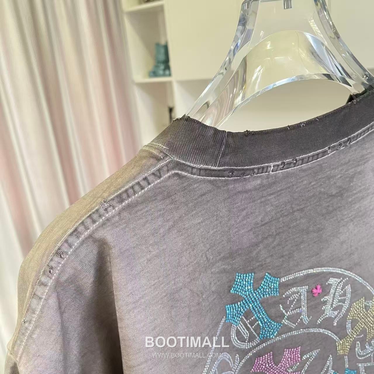 Chrome Hearts 2026 S/S Cotton Distressed Washed Cross Logo T-Shirt 크롬하츠 2026SS 코튼 디스트로이드 워싱 크로스 로고 티셔츠 8