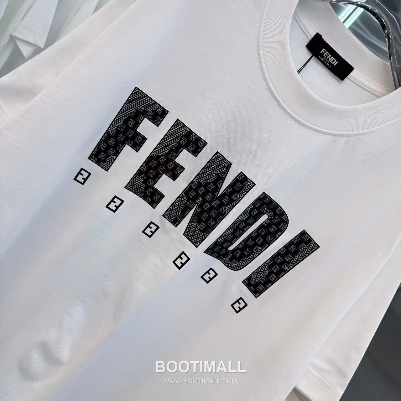 Fendi 2026 S/S Cotton Silicone Logo T-Shirt 펜디 2026SS 코튼 실리콘 로고 티셔츠 5