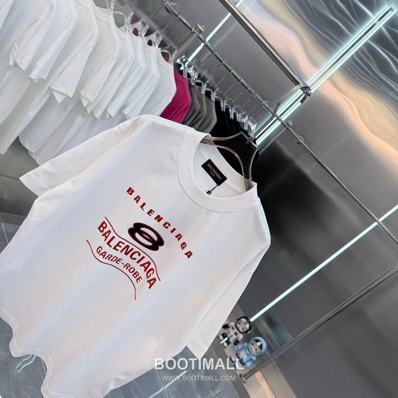 Balenciaga 2026 S/S Cotton Silicone Logo T-Shirt 발렌시아가 2026SS 코튼 실리콘 로고 티셔츠 3