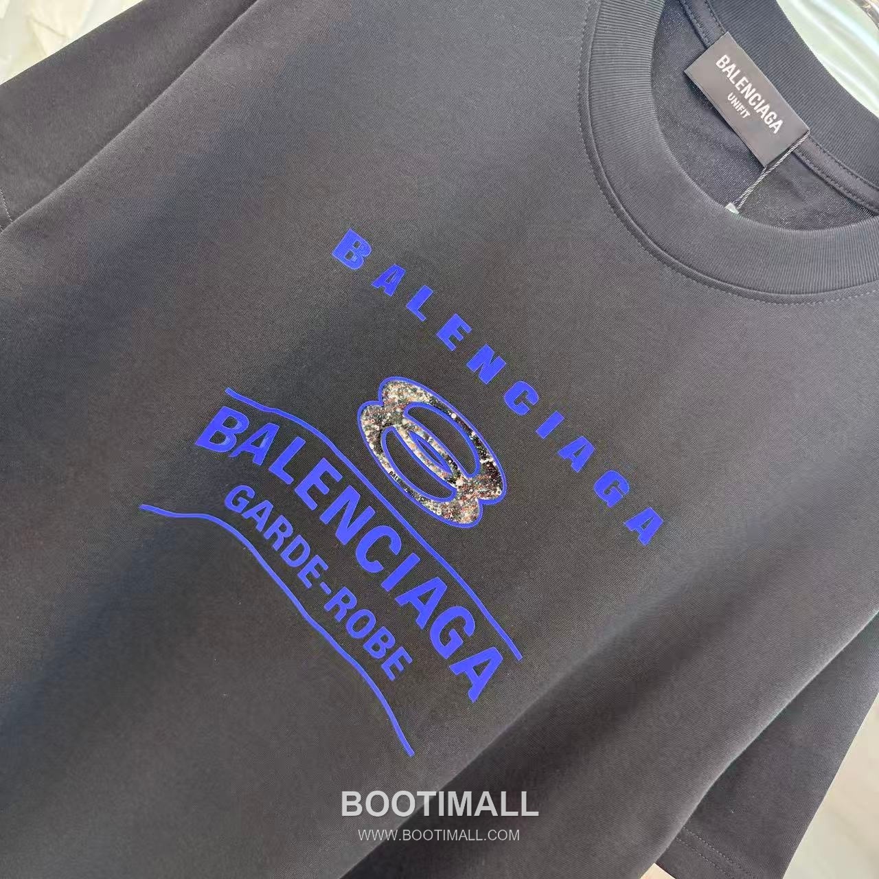 Balenciaga 2026 S/S Cotton Silicone Logo T-Shirt 발렌시아가 2026SS 코튼 실리콘 로고 티셔츠 5