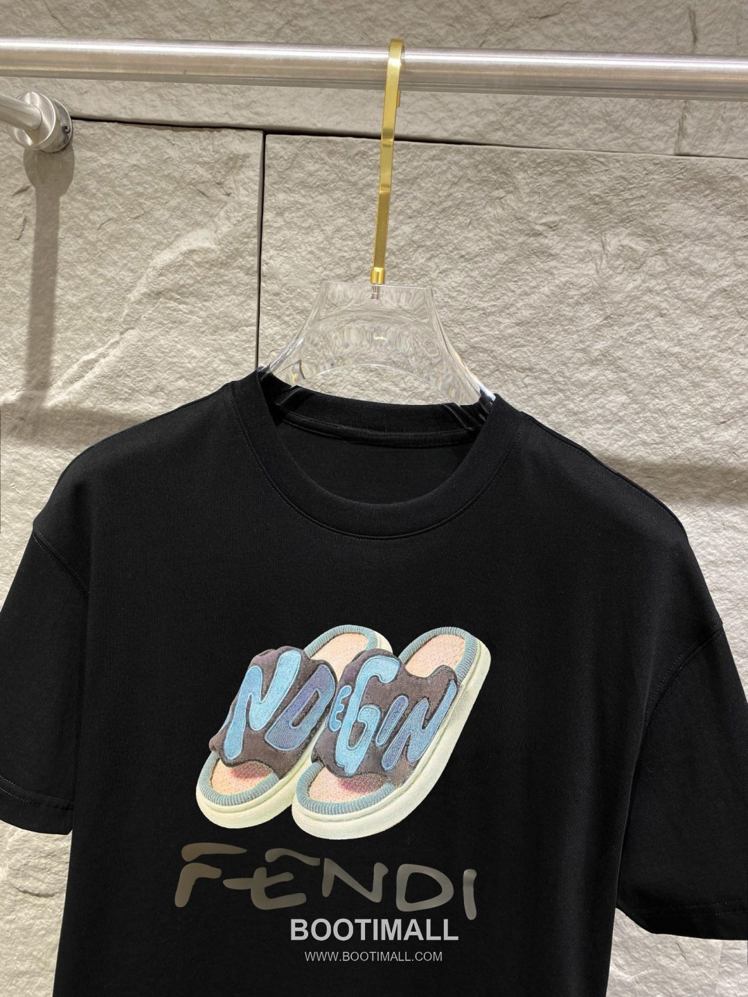 Fendi 2026 S/S Cotton Logo Design T-Shirt 펜디 2026SS 코튼 로고 디자인 티셔츠 2