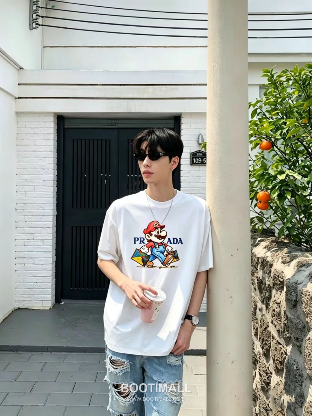 Prada 2026 S/S Cotton Double-Yoke T-Shirt 프라다 2026SS 코튼 더블 요크 티셔츠 1