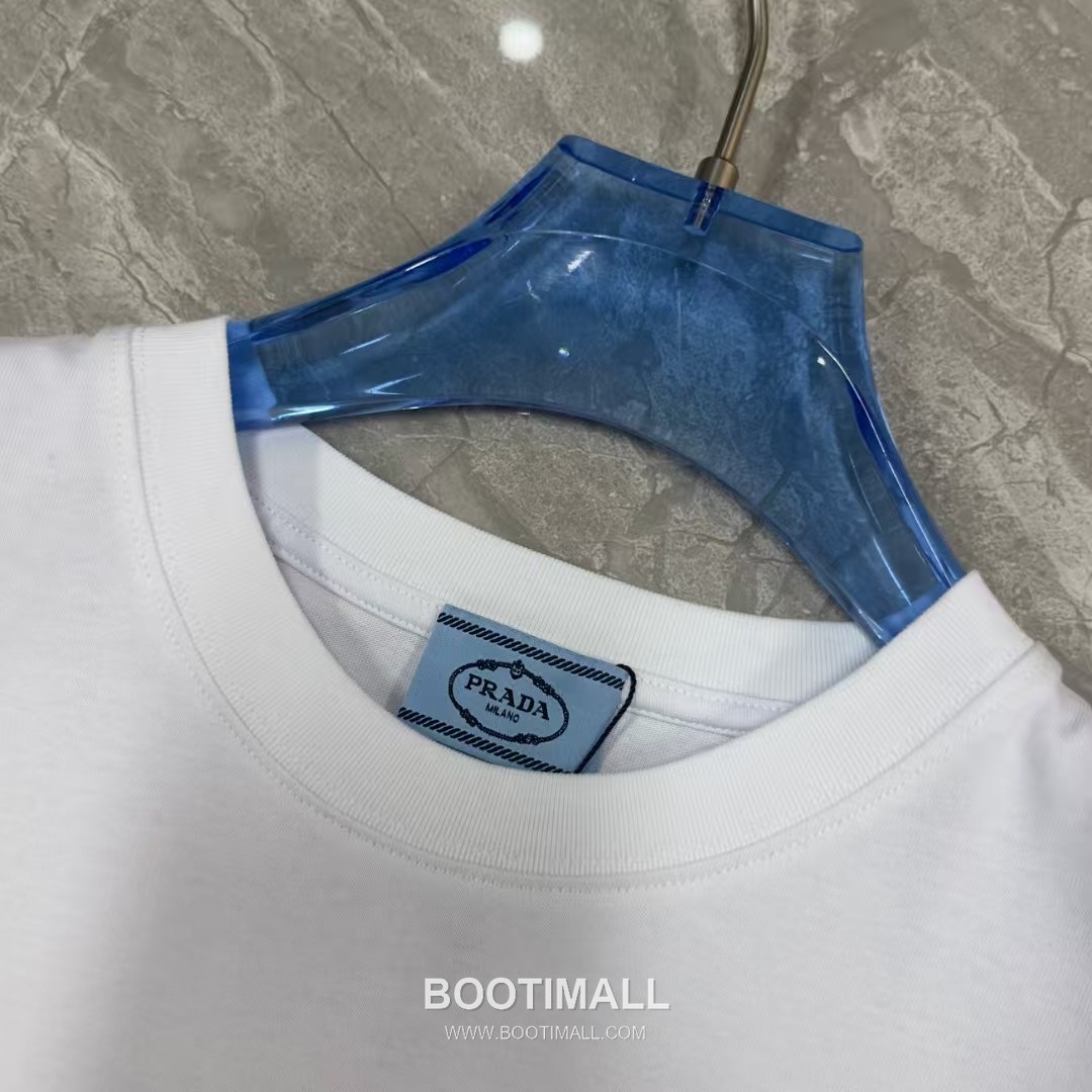 Prada 2026 S/S Cotton Double-Yoke T-Shirt 프라다 2026SS 코튼 더블 요크 티셔츠 8