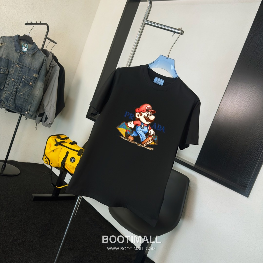 Prada 2026 S/S Cotton Double-Yoke T-Shirt 프라다 2026SS 코튼 더블 요크 티셔츠 3