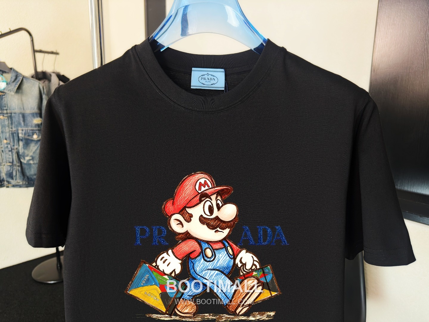 Prada 2026 S/S Cotton Double-Yoke T-Shirt 프라다 2026SS 코튼 더블 요크 티셔츠 4