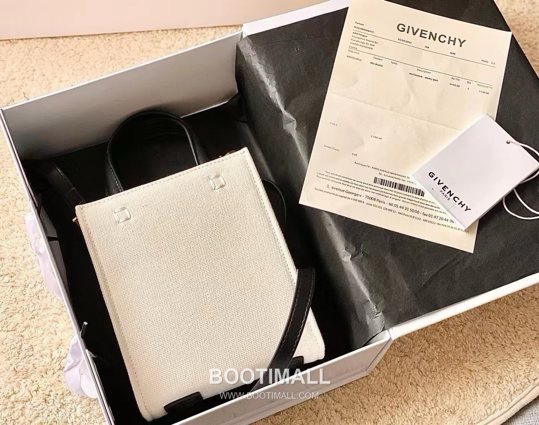 Givenchy Canvas Tote Bag with Waterproof Coated Fabric and Steel Hardware Vertical Mini Tote 지방시 방수 코팅 캔버스 스틸 하드웨어 버티컬 미니 토트백 299019 17cm 2