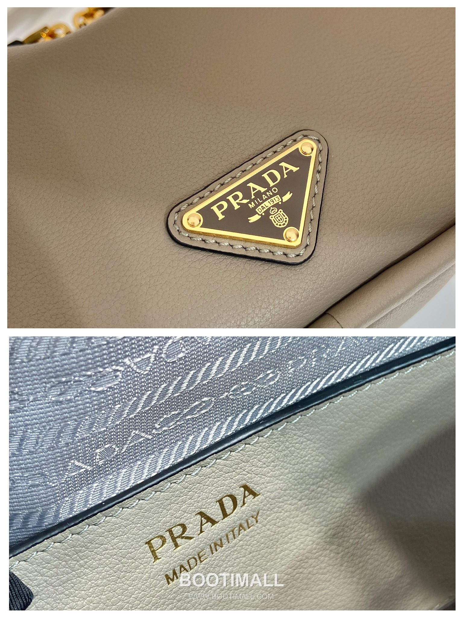 Prada Calfskin Tote Bag with Double Handle and Detachable Strap 프라다 카프스킨 더블 핸들 탈부착 스트랩 토트백 1BA451 25cm 9