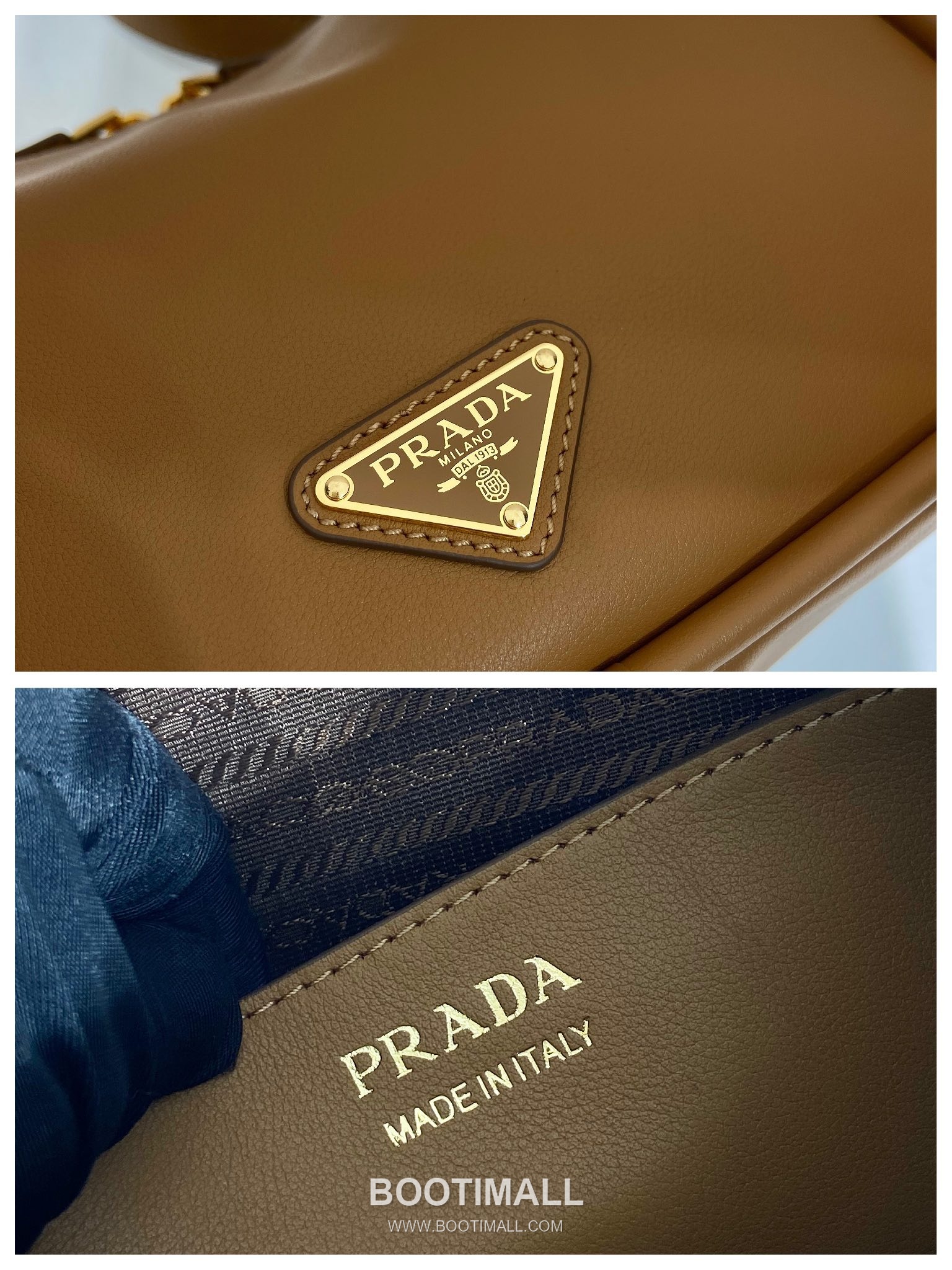 Prada Calfskin Tote Bag with Double Handle and Detachable Strap 프라다 카프스킨 더블 핸들 탈부착 스트랩 토트백 1BA451 25cm 9