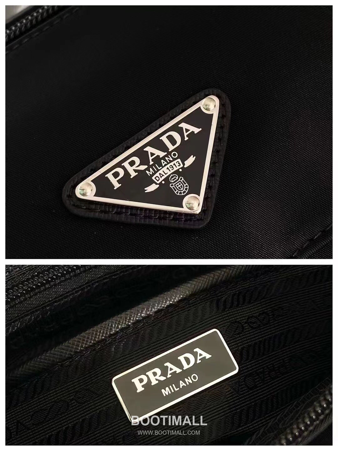 Prada Nylon Crossbody Bag with Saffiano Trim and Front Pocket Detail 프라다 나일론 사피아노 트림 프론트 포켓 크로스바디백 1BD994 25cm 8