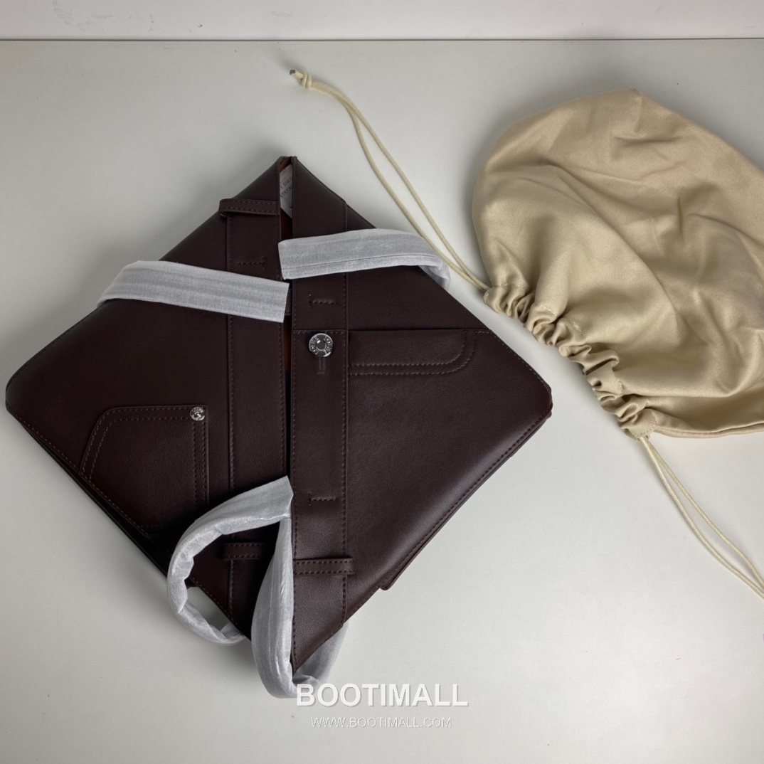 Loewe Panta Calfskin Foldable Tote Bag with Minimal Structure 로에베 판타 카프스킨 폴더블 토트백 미니멀 구조 브라운 2513 32cm 6