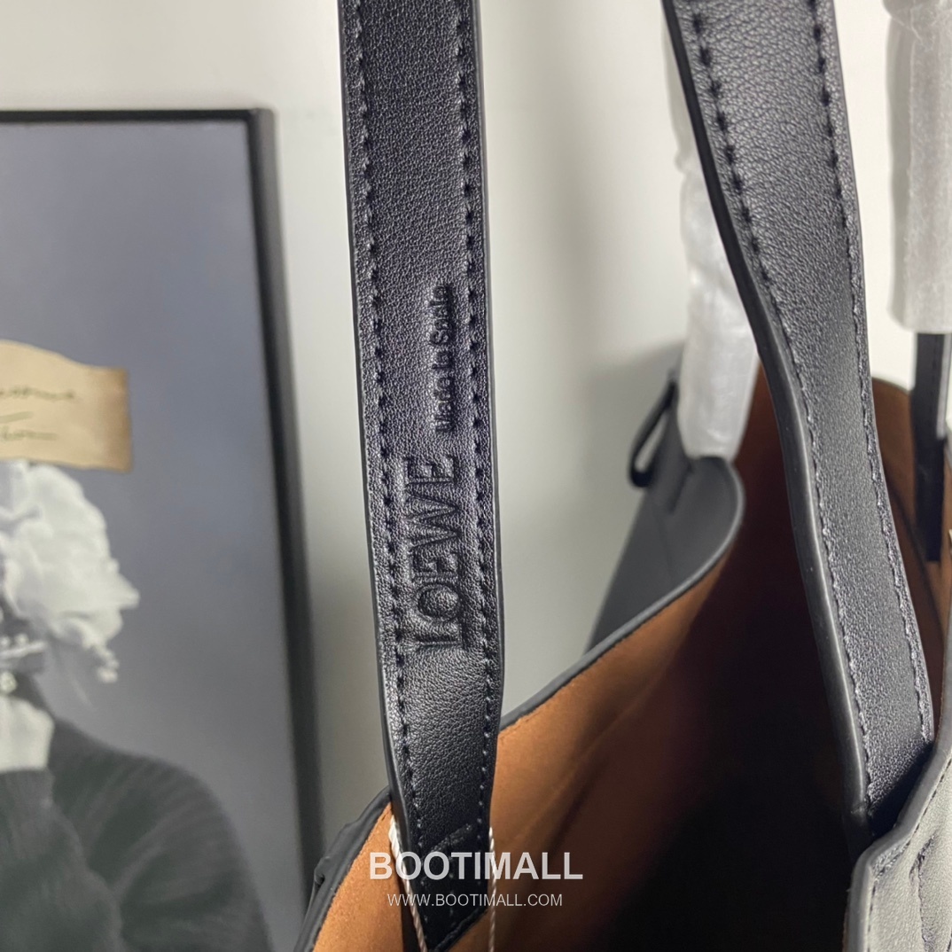 Loewe Panta Calfskin Foldable Tote Bag with Minimal Structure 로에베 판타 카프스킨 폴더블 토트백 미니멀 구조 브라운 2513 32cm 4