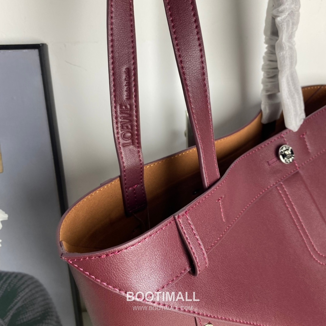 Loewe Panta Calfskin Foldable Tote Bag with Minimal Structure 로에베 판타 카프스킨 폴더블 토트백 미니멀 구조 브라운 2513 32cm 5