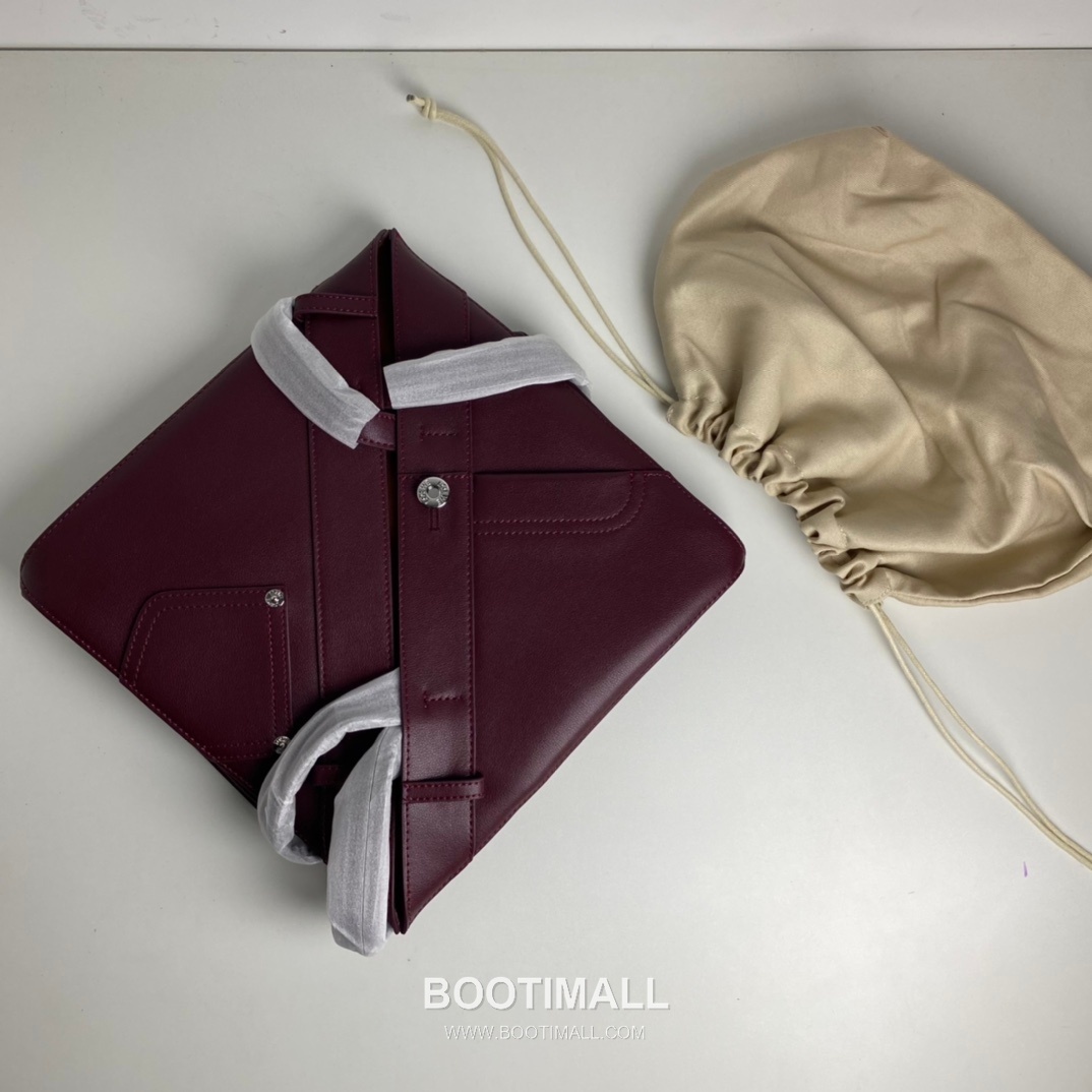 Loewe Panta Calfskin Foldable Tote Bag with Minimal Structure 로에베 판타 카프스킨 폴더블 토트백 미니멀 구조 브라운 2513 32cm 7