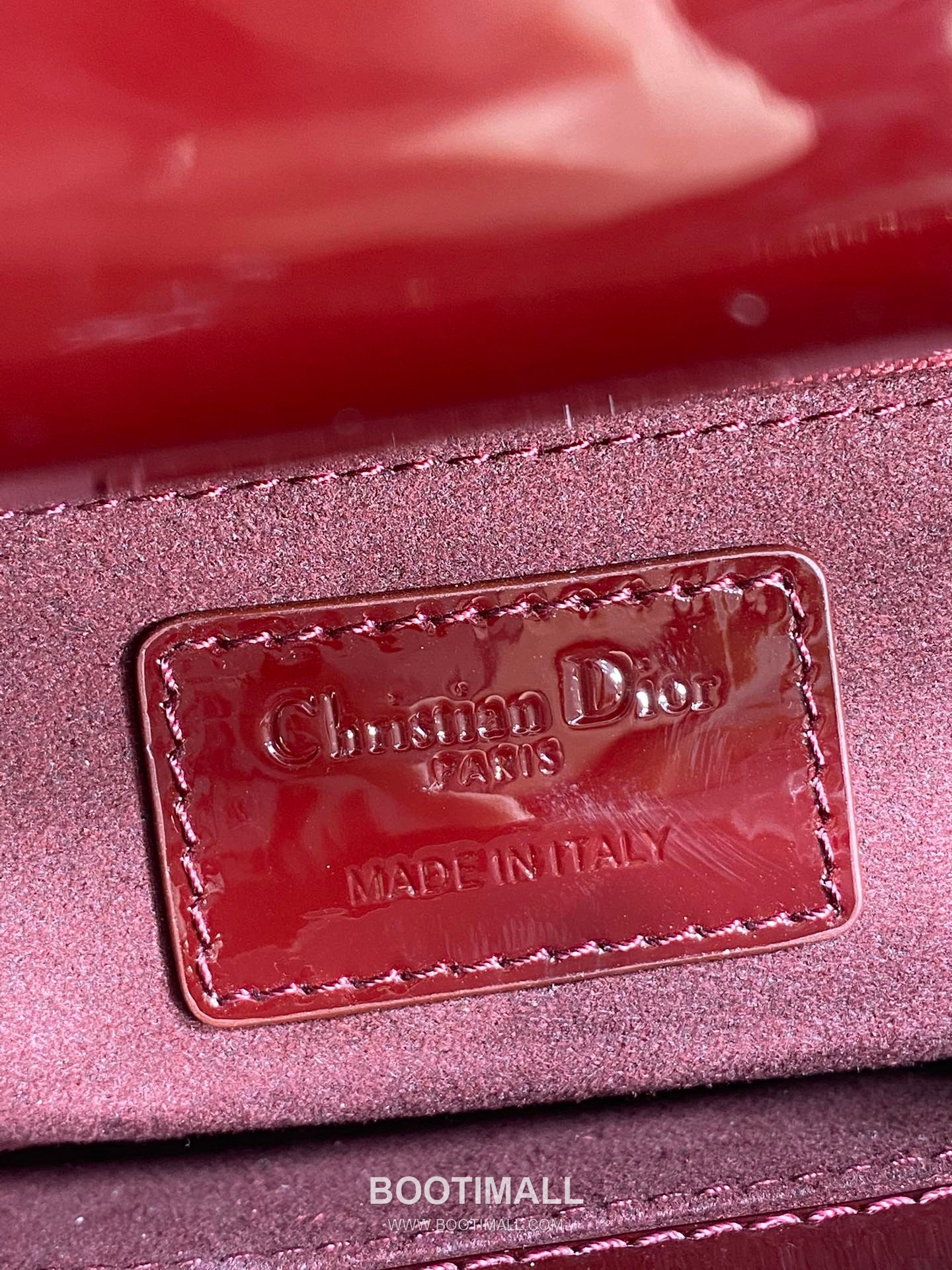 Dior Lady Dior Patent Calfskin Quilted Top Handle Bag with Bow Charm Letter Strap 디올 레이디디올 페이턴트 카프스킨 퀼팅 보우 참 레터 스트랩 탑핸들백 블랙 20cm 10