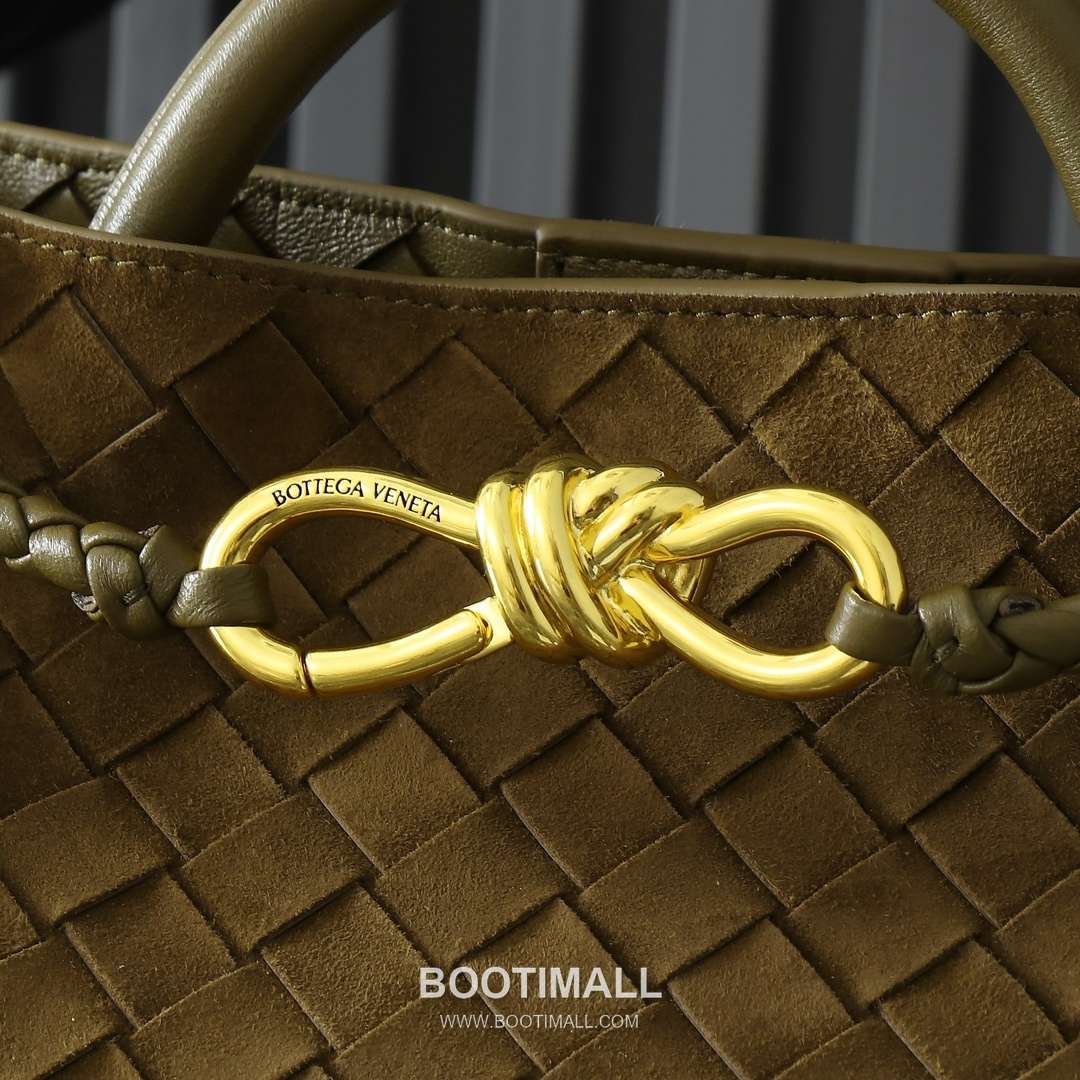 Bottega Veneta Andiamo Lambskin Leather Bow Knot Hardware Top Handle Shoulder Bag 보테가베네타 안디아모 램스킨 레더 보우 매듭 하드웨어 탑핸들 숄더백 25cm 4