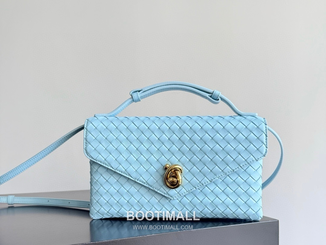 Bottega Veneta Knot Lock Lambskin Leather Black Top Handle Shoulder Bag 보테가베네타 노트락 램스킨 레더 블랙 탑핸들 숄더백 20191180 25cm 3