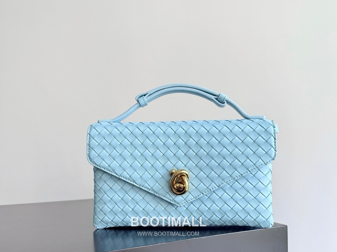 Bottega Veneta Knot Lock Lambskin Leather Black Top Handle Shoulder Bag 보테가베네타 노트락 램스킨 레더 블랙 탑핸들 숄더백 20191180 25cm 11