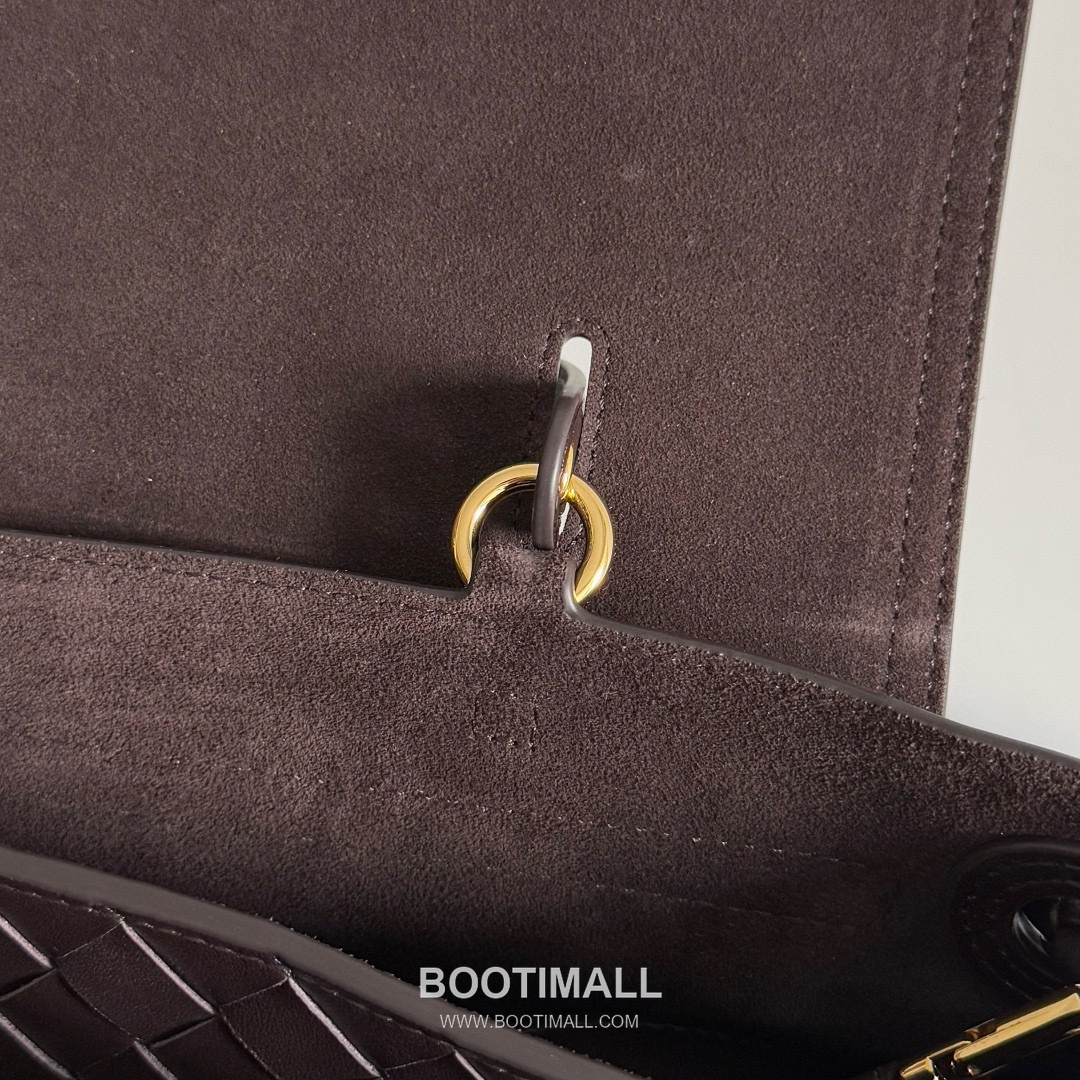 Bottega Veneta Ciao Ciao Smooth Calfskin Leather Black Knot Flap Top Handle Shoulder Bag 보테가베네타 차오차오 스무스 카프스킨 레더 블랙 노트 플랩 탑핸들 숄더백 20191980 34cm 6