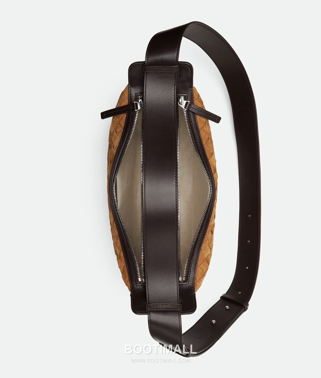 Bottega Veneta Tribeca Intrecciato Calfskin Leather Black Double Zip Crossbody Shoulder Bag 보테가베네타 트라이베카 인트레치아토 카프스킨 레더 블랙 더블 지퍼 크로스바디 숄더백 20191280 30.5cm 3