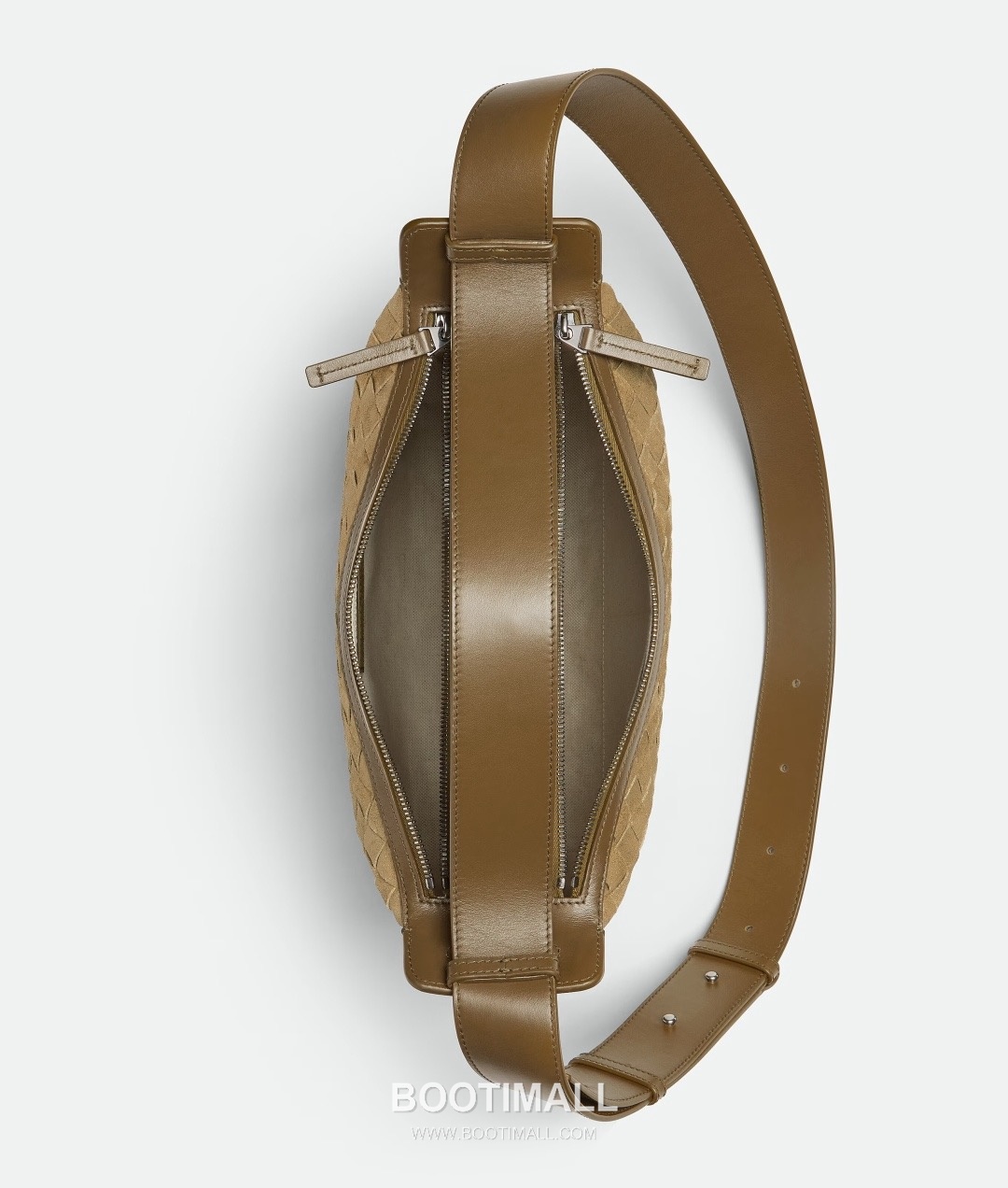 Bottega Veneta Tribeca Intrecciato Calfskin Leather Black Double Zip Crossbody Shoulder Bag 보테가베네타 트라이베카 인트레치아토 카프스킨 레더 블랙 더블 지퍼 크로스바디 숄더백 20191280 30.5cm 3