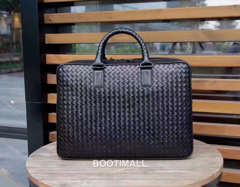 Bottega Veneta Calfskin Leather Black Top Handle Briefcase Laptop Bag 보테가베네타 카프스킨 레더 블랙 탑핸들 브리프케이스 노트북백 20192300 40cm 6