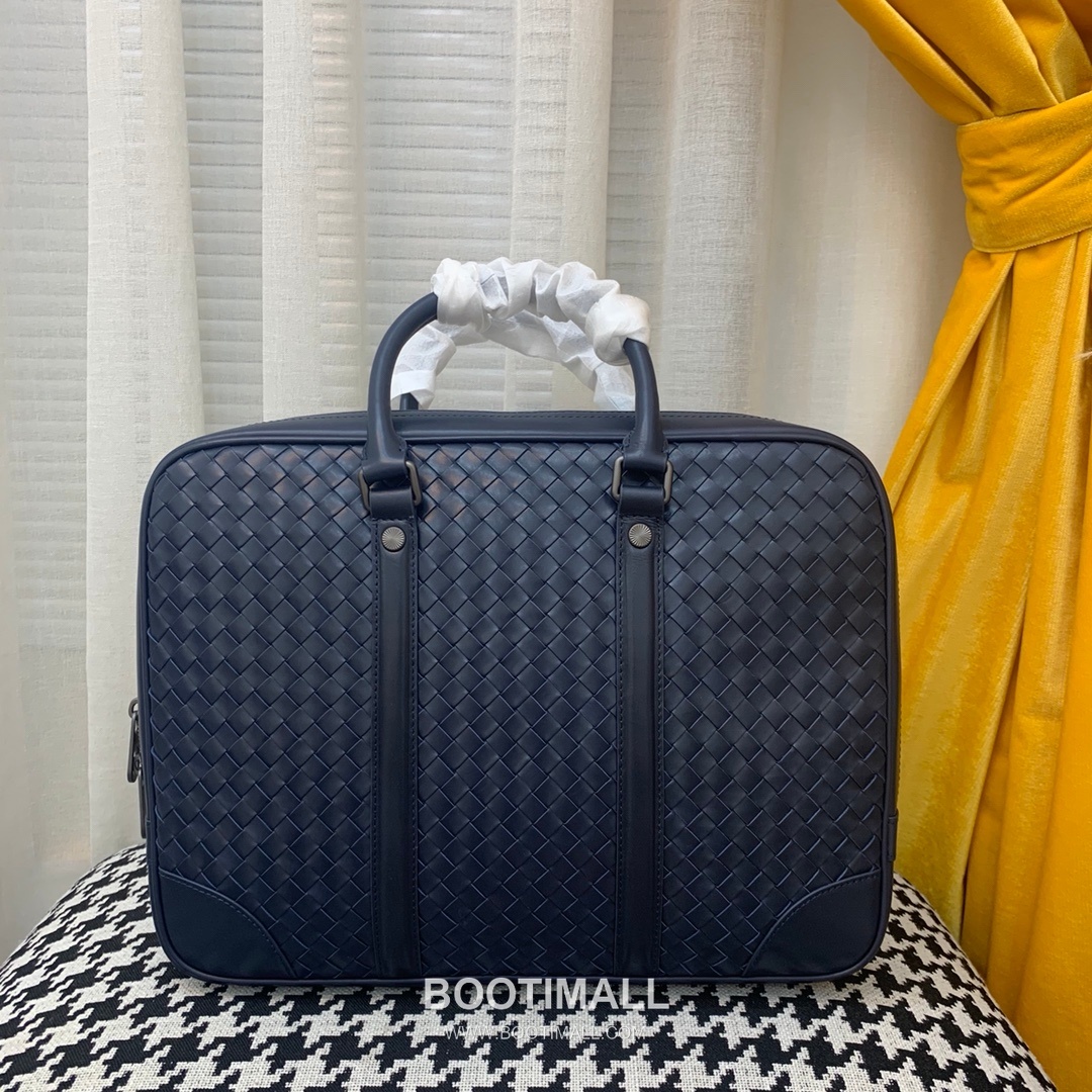 Bottega Veneta Calfskin Leather Black Top Handle Briefcase Bag 보테가베네타 카프스킨 레더 블랙 탑핸들 브리프케이스백 20191700 35cm 10