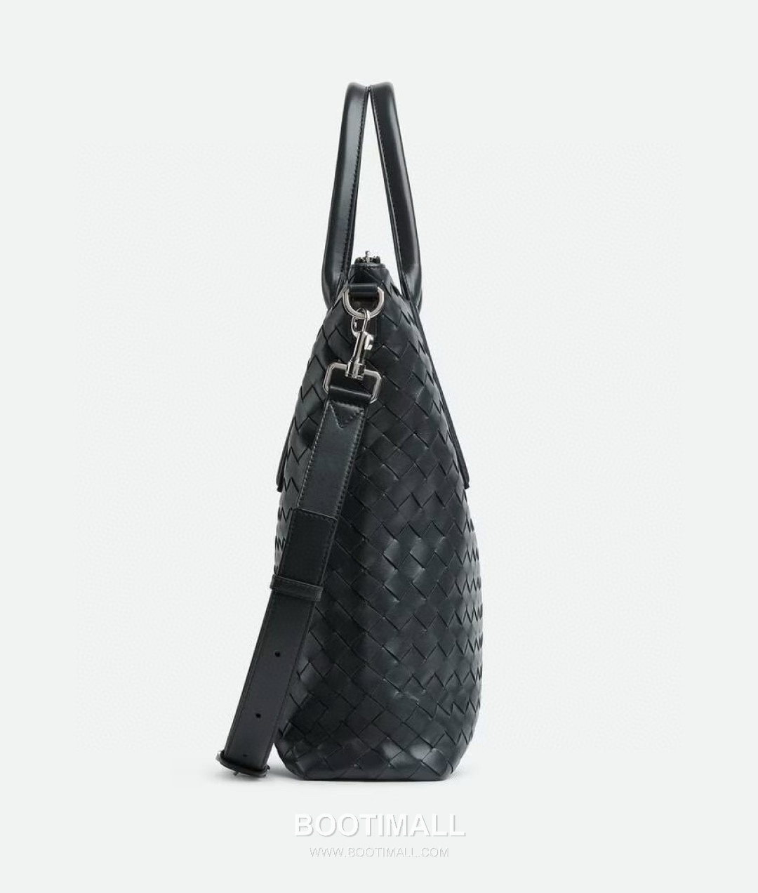 Bottega Veneta Intrecciato Calfskin Leather Black Top Handle Crossbody Tote Bag 보테가베네타 인트레치아토 카프스킨 레더 블랙 탑핸들 크로스바디 토트백 20191780 39cm 4