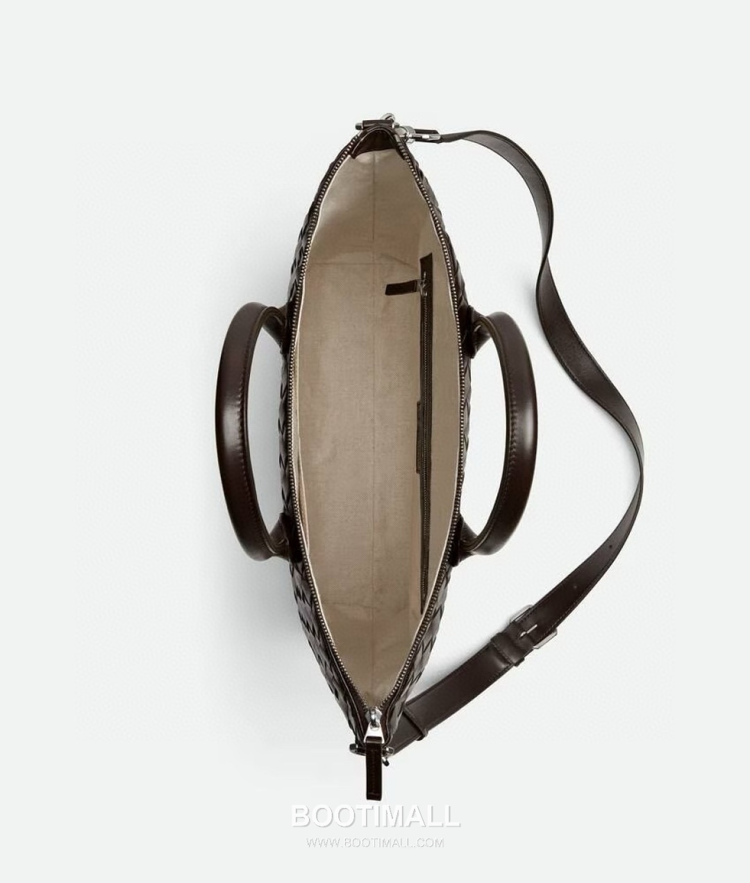 Bottega Veneta Intrecciato Calfskin Leather Black Top Handle Crossbody Tote Bag 보테가베네타 인트레치아토 카프스킨 레더 블랙 탑핸들 크로스바디 토트백 20191780 39cm 3