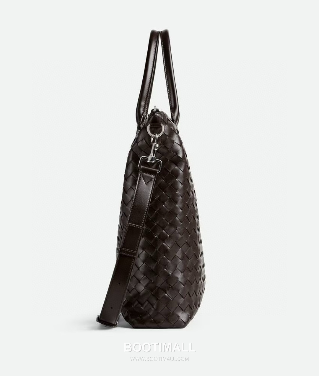 Bottega Veneta Intrecciato Calfskin Leather Black Top Handle Crossbody Tote Bag 보테가베네타 인트레치아토 카프스킨 레더 블랙 탑핸들 크로스바디 토트백 20191780 39cm 4