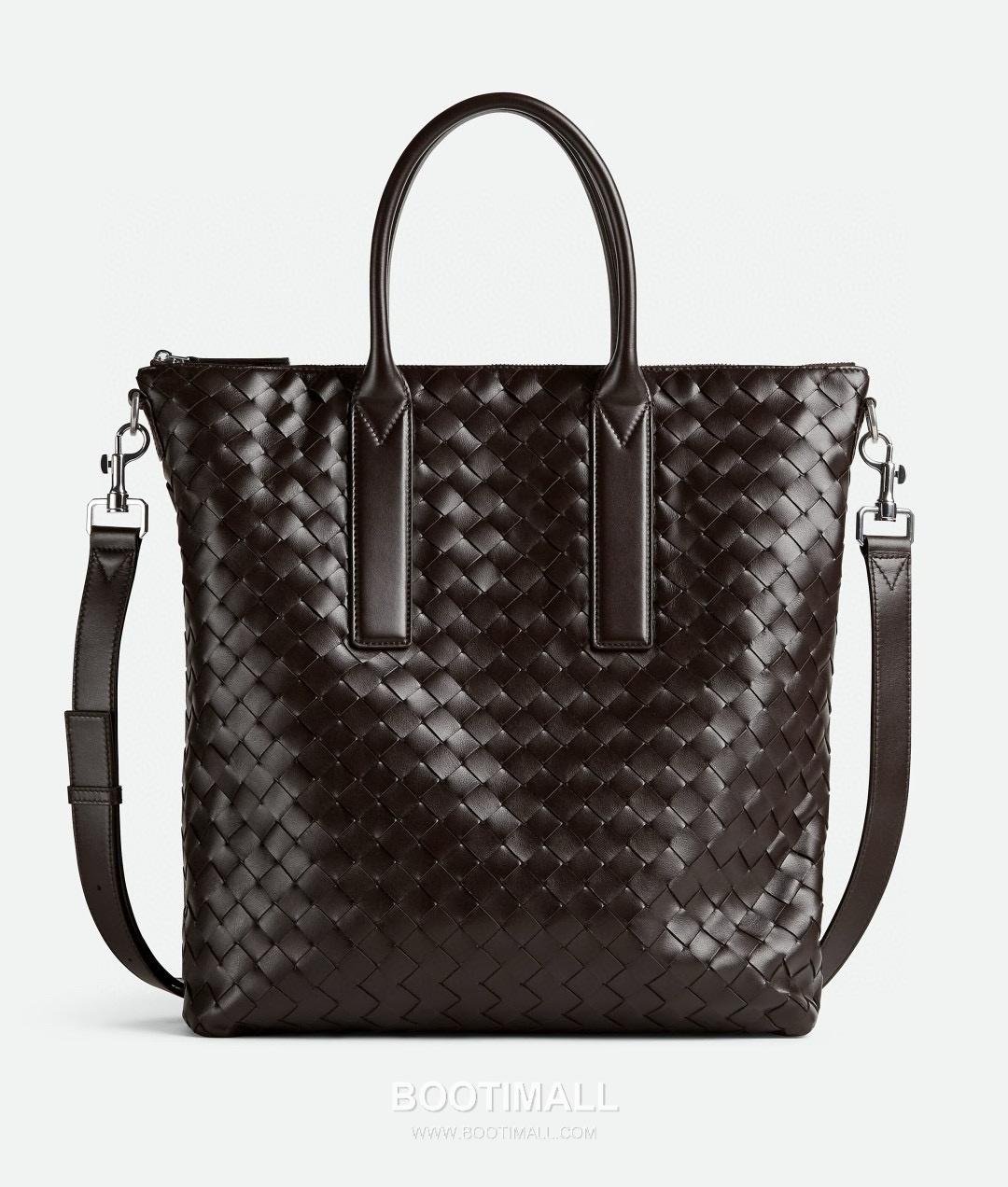 Bottega Veneta Intrecciato Calfskin Leather Black Top Handle Crossbody Tote Bag 보테가베네타 인트레치아토 카프스킨 레더 블랙 탑핸들 크로스바디 토트백 20191780 39cm 5