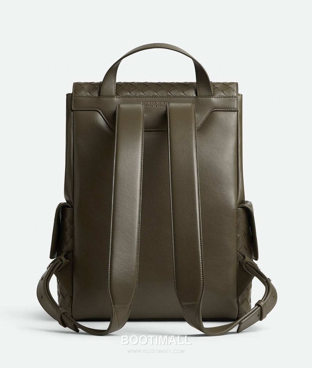 Bottega Veneta Back To School Calfskin Leather Black Flap Pocket Backpack 보테가베네타 백투스쿨 카프스킨 레더 블랙 플랩 포켓 백팩 20192180 39cm 5