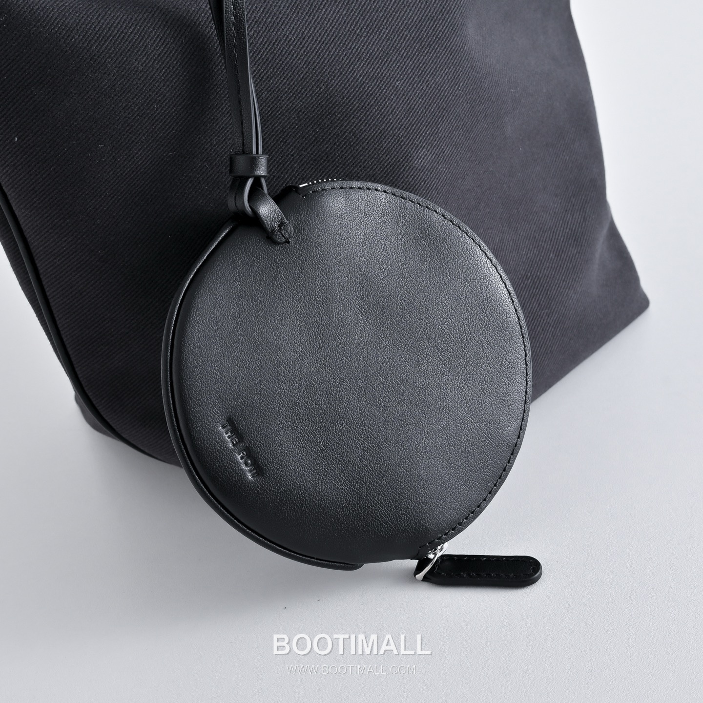 The Row Park Twill Cotton Canvas Tote Bag with Calfskin Trim Detail 더로우 파크 트윌 코튼 캔버스 카프스킨 트림 토트백 28cm 4