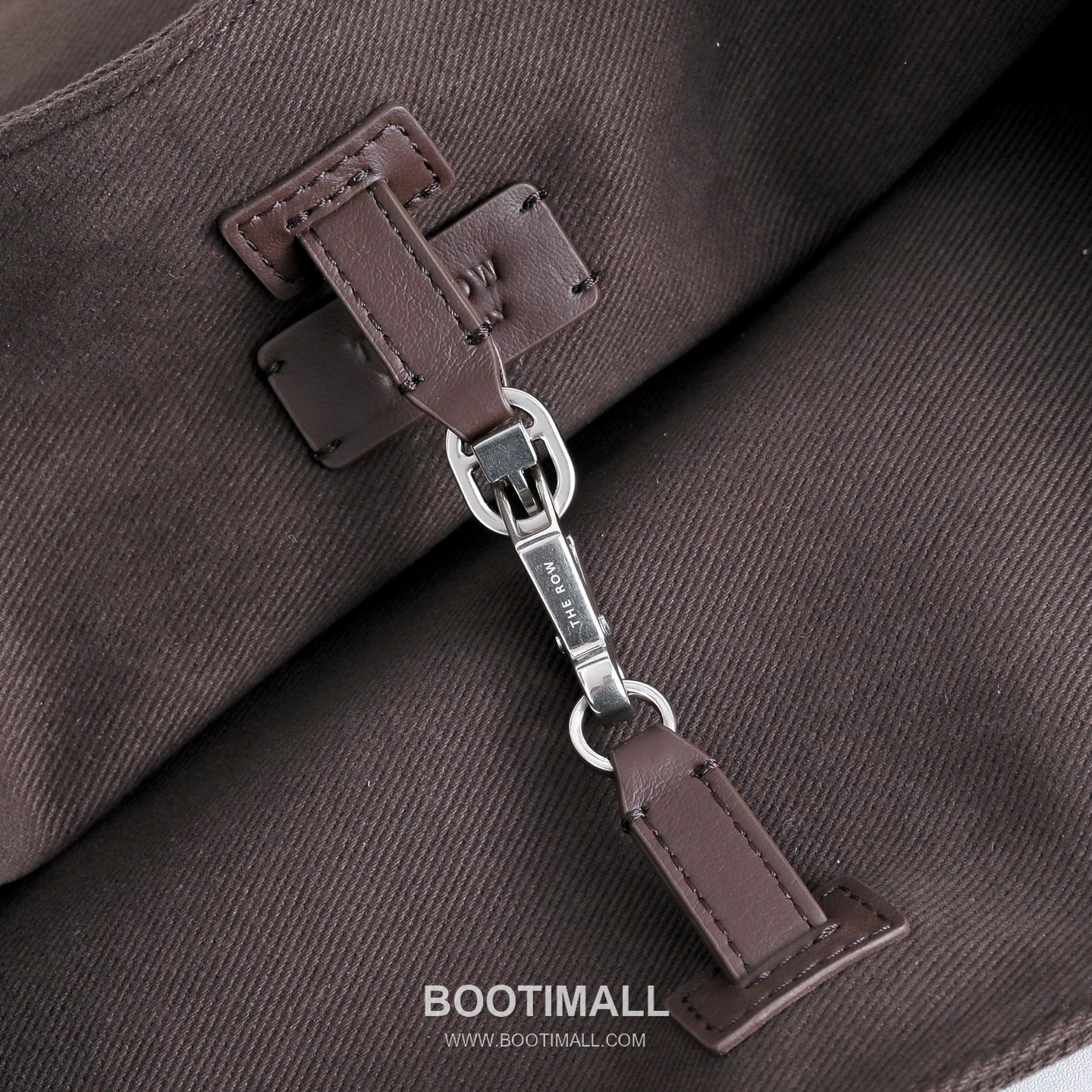 The Row Park Twill Cotton Canvas Tote Bag with Calfskin Trim Detail 더로우 파크 트윌 코튼 캔버스 카프스킨 트림 토트백 36cm 6