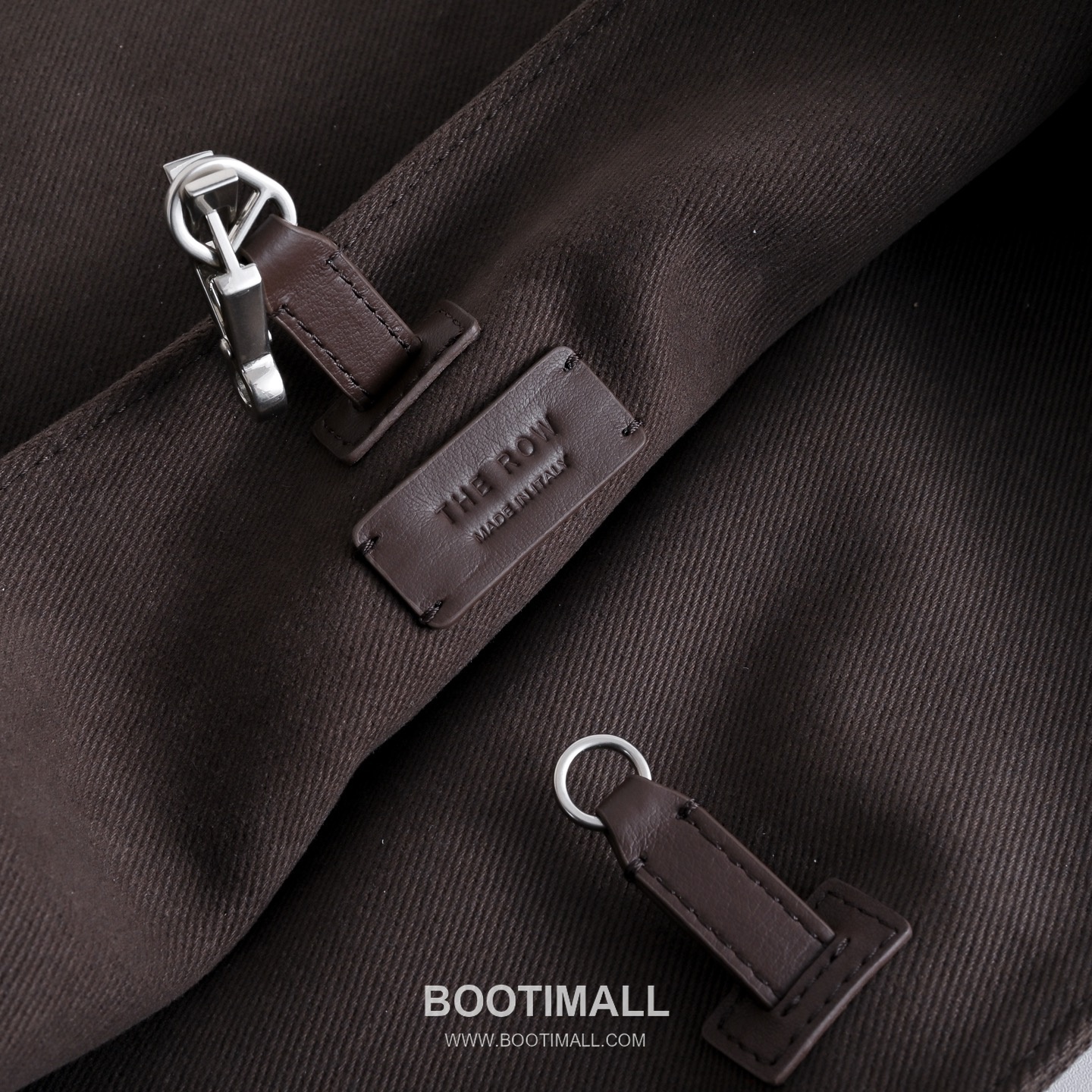 The Row Park Twill Cotton Canvas Tote Bag with Calfskin Trim Detail 더로우 파크 트윌 코튼 캔버스 카프스킨 트림 토트백 36cm 7