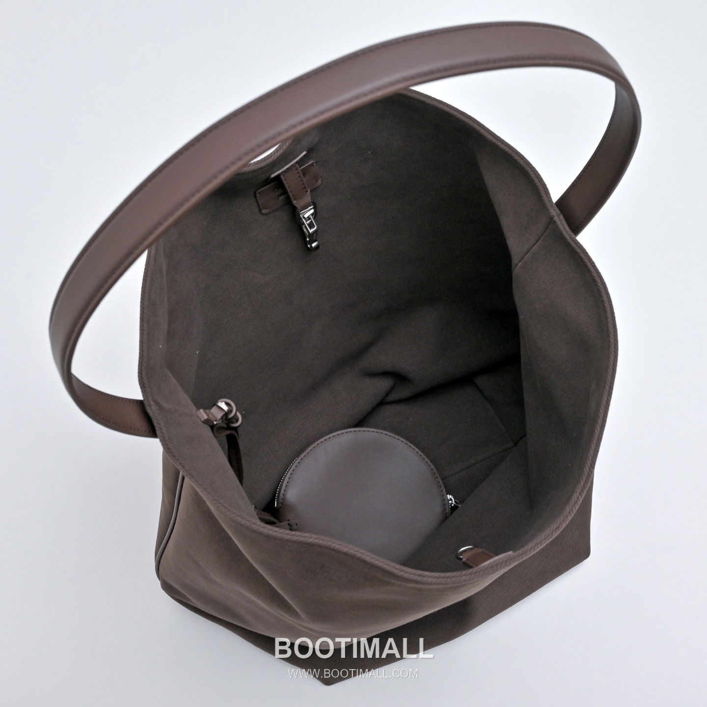 The Row Park Twill Cotton Canvas Tote Bag with Calfskin Trim Detail 더로우 파크 트윌 코튼 캔버스 카프스킨 트림 토트백 36cm 8