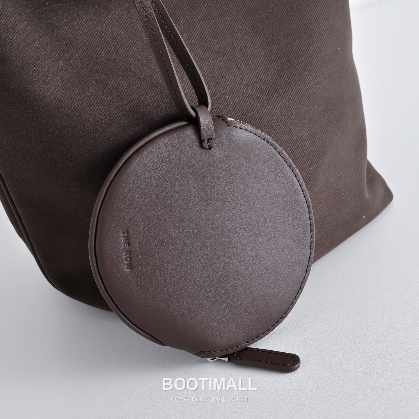The Row Park Twill Cotton Canvas Tote Bag with Calfskin Trim Detail 더로우 파크 트윌 코튼 캔버스 카프스킨 트림 토트백 28cm 4
