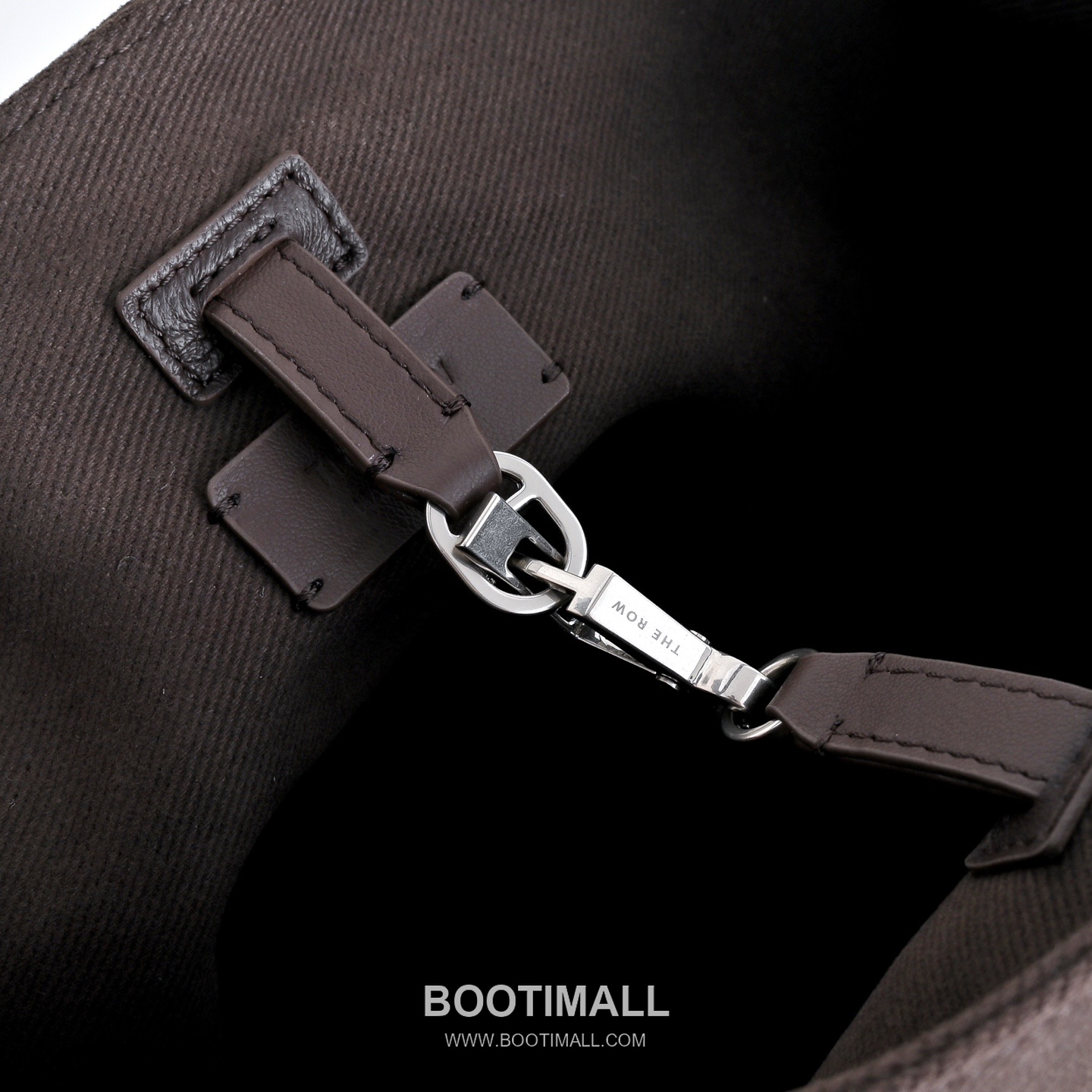 The Row Park Twill Cotton Canvas Tote Bag with Calfskin Trim Detail 더로우 파크 트윌 코튼 캔버스 카프스킨 트림 토트백 28cm 6