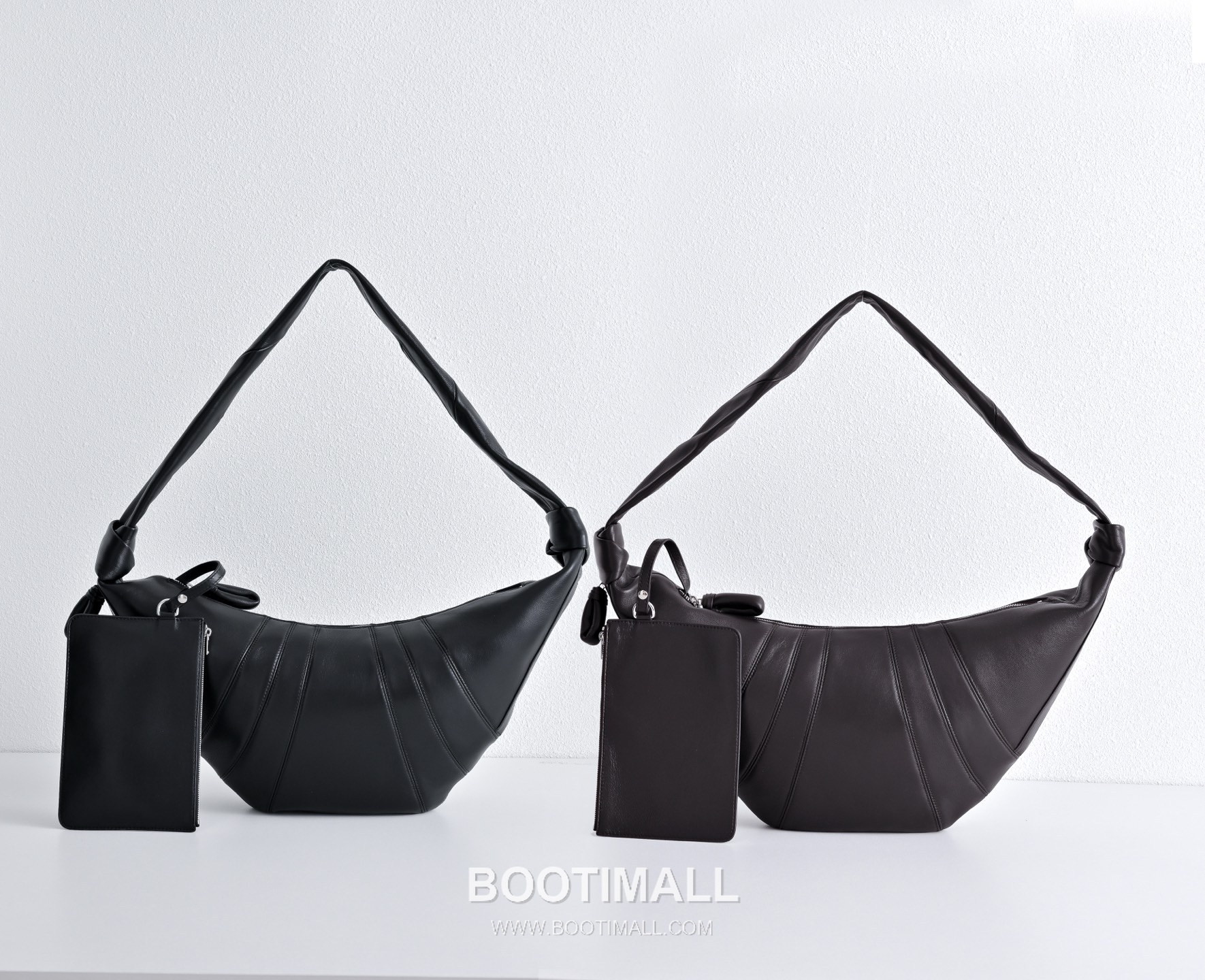 The Row Pebbled Calfskin Hobo Bag with Curved Horn Shape Detail 더로우 페블드 카프스킨 커브드 혼 쉐입 호보백 60cm 10