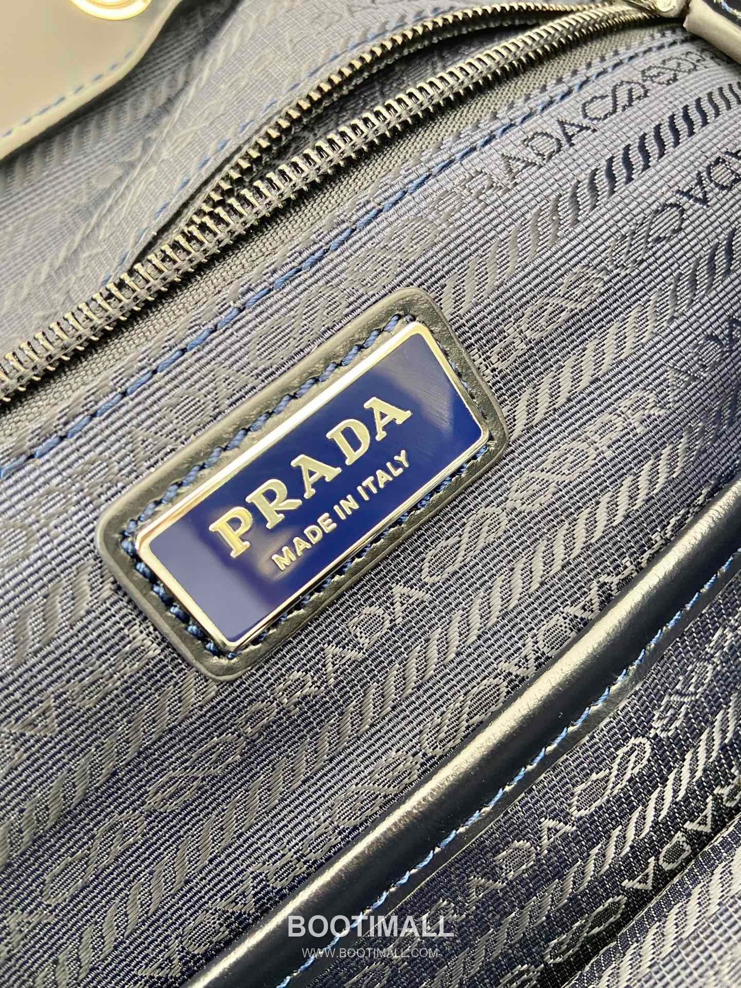 Prada Oiled Calfskin Backpack with Flap Buckle Pocket Detail 프라다 오일드 카프스킨 플랩 버클 포켓 백팩 2VZ108 38cm 9