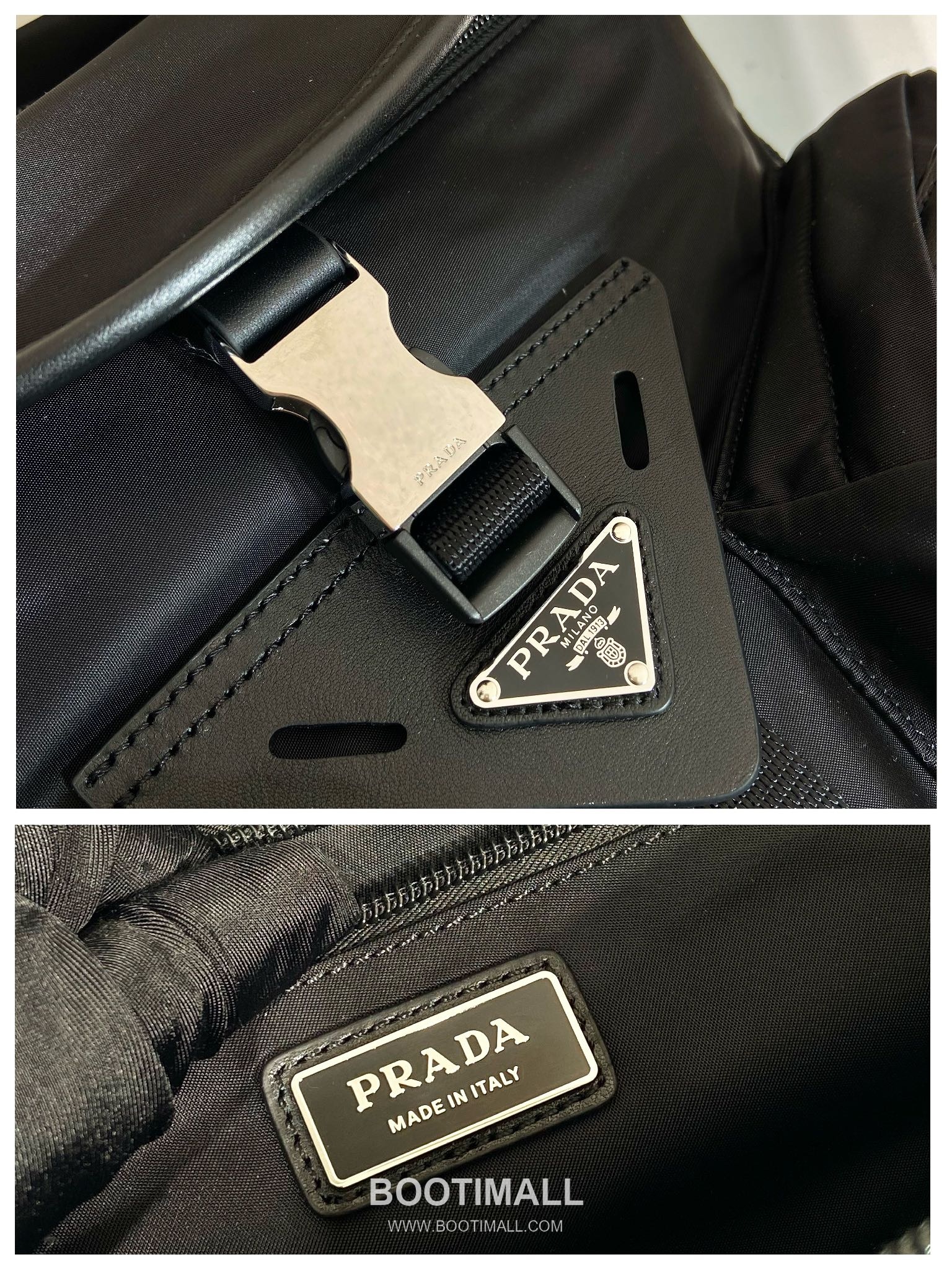 Prada Nylon Crossbody Bag with Flap Buckle and Dual Zip Pocket Detail 프라다 나일론 플랩 버클 듀얼 지퍼 포켓 크로스백 2VD062 29cm 9