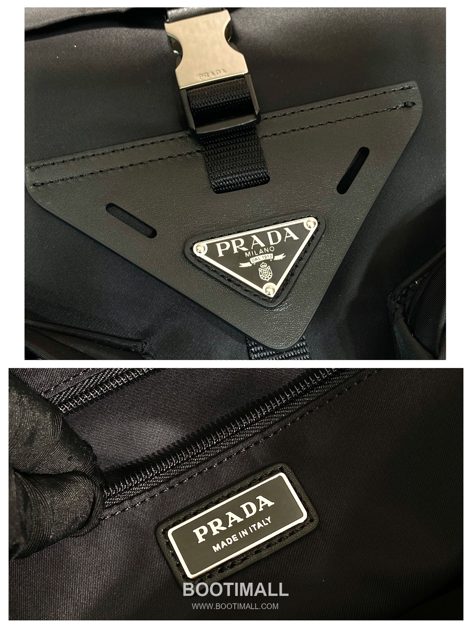 Prada Nylon Crossbody Bag with Flap Buckle and Dual Zip Pocket Detail 프라다 나일론 플랩 버클 듀얼 지퍼 포켓 크로스백 2VD062 29cm 18
