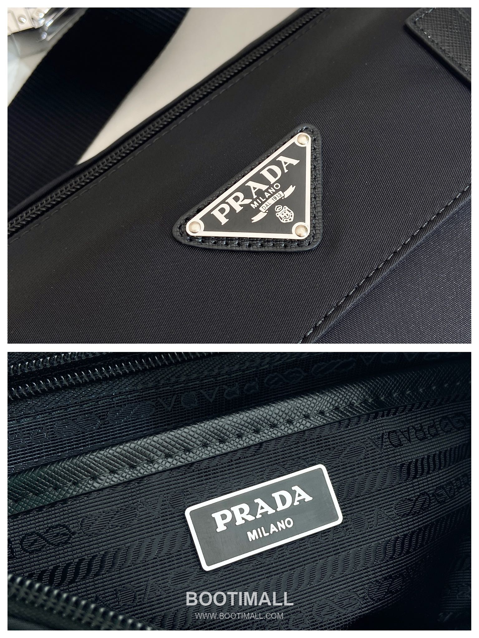Prada Nylon Calfskin Crossbody Bag with Detachable Belt Multi Pocket Detail 프라다 나일론 카프스킨 탈부착 벨트 멀티포켓 크로스백 2VD071 27cm 9