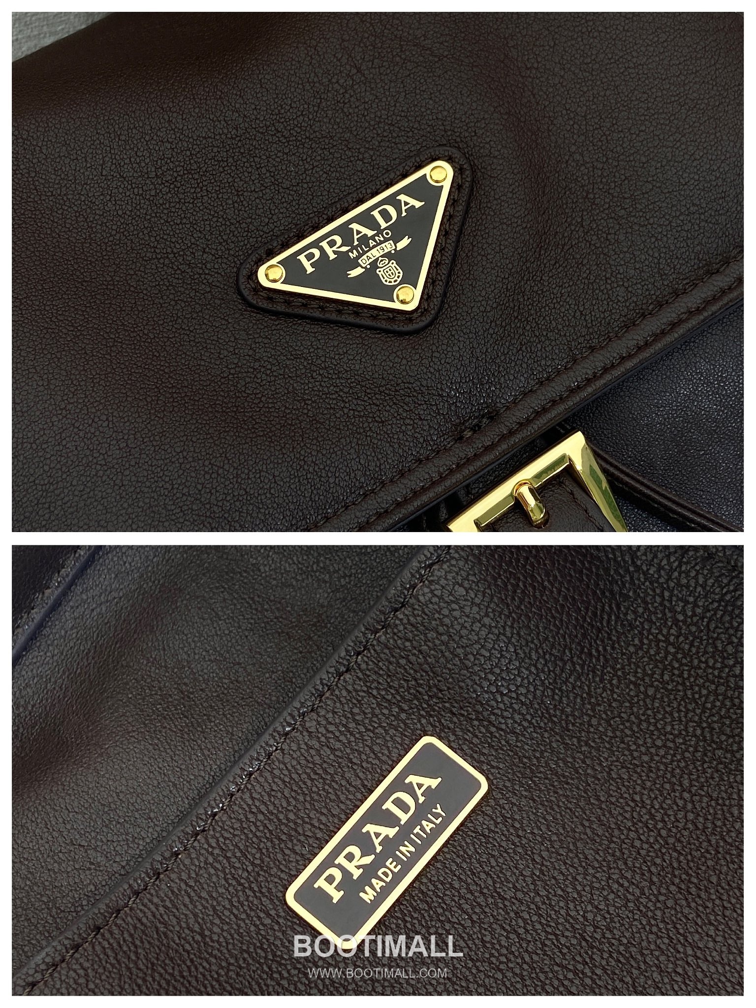 Prada Explore Lambskin Backpack with Flap Buckle Dual Pocket Detail 프라다 익스플로어 램스킨 플랩 버클 듀얼 포켓 백팩 1BZ080 27cm 9