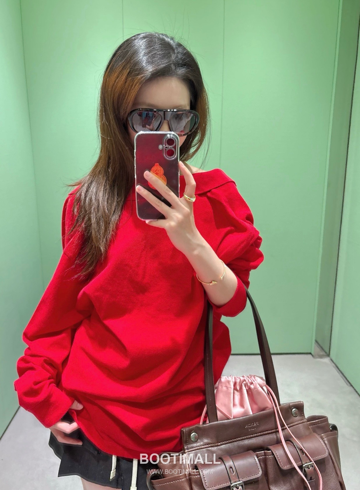 Prada Route Calfskin Tote Bag with Pocket Detail and Shoulder Strap 프라다 루트 카프스킨 포켓 디테일 숄더 스트랩 토트백 1BG645 30cm 1