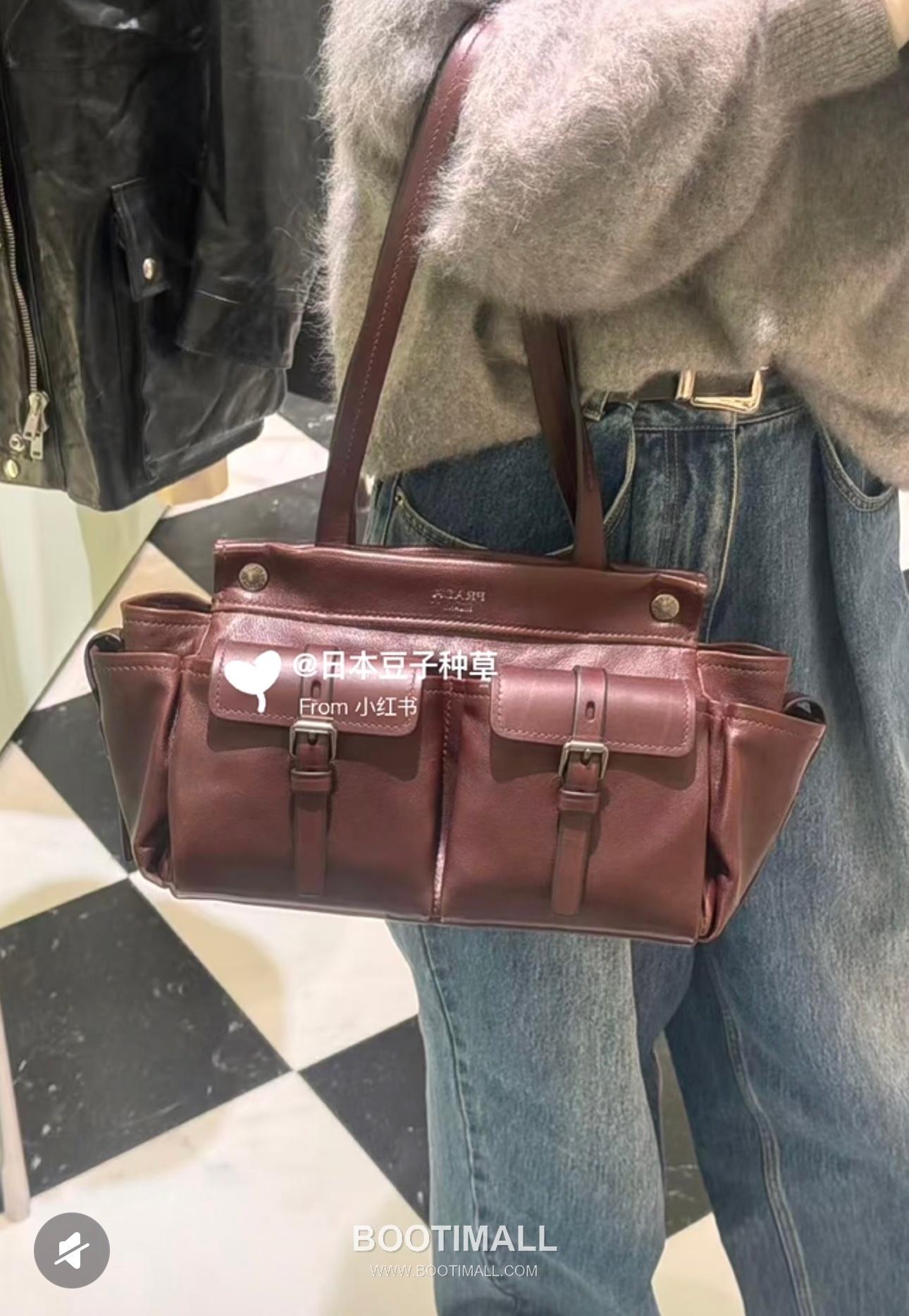 Prada Route Calfskin Tote Bag with Pocket Detail and Shoulder Strap 프라다 루트 카프스킨 포켓 디테일 숄더 스트랩 토트백 1BG645 30cm 2